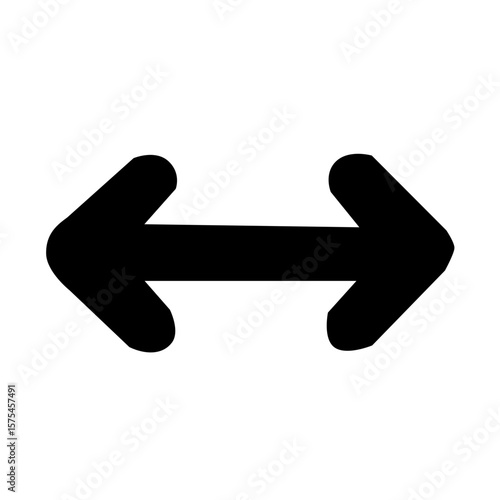 取り替える　交換　シンプルモノクロアイコン