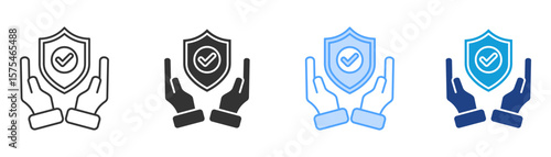 Trust Icon Set Multiple Style Collection