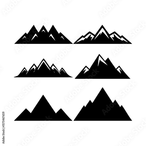 Majestic mountain ranges and rolling hills hilltop