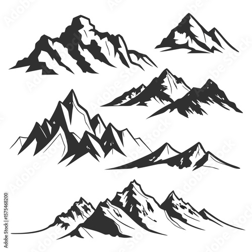 Mountain Peaks Collection mountains rocky