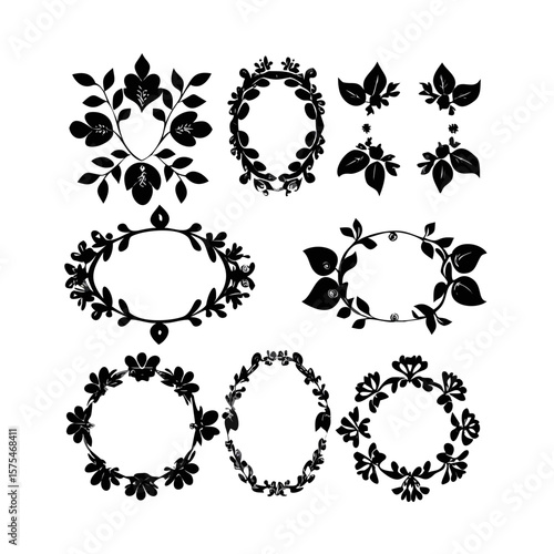 Ornate Floral Frame Designs frames decorative