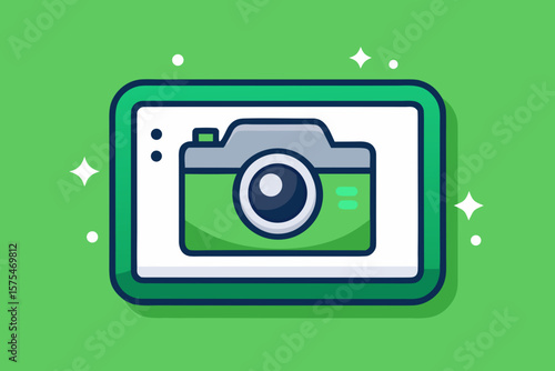 computer camera icon backdrop frame digital recording