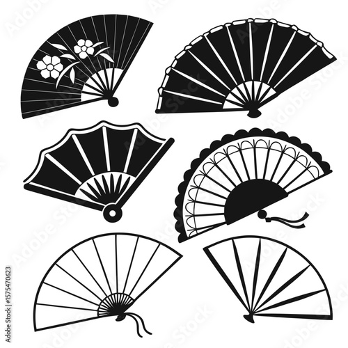 Traditional Asian Fans Collection traditional fans