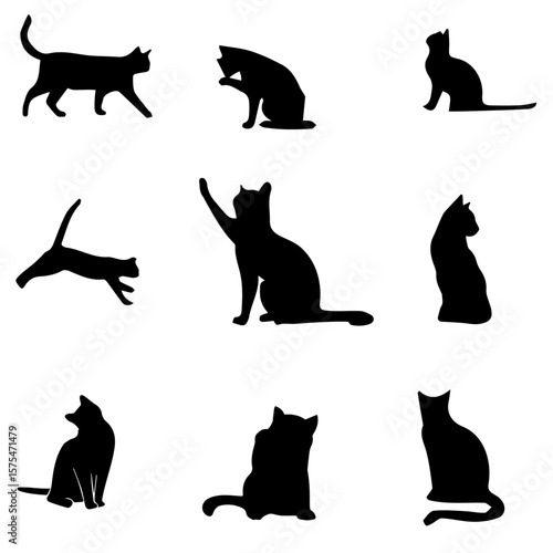 Black cat vector-2