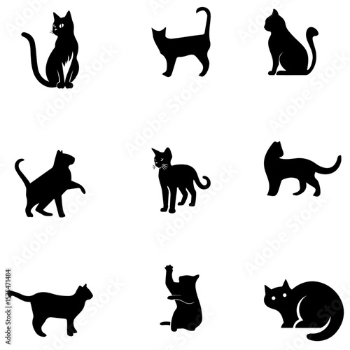 Black cat vector-1