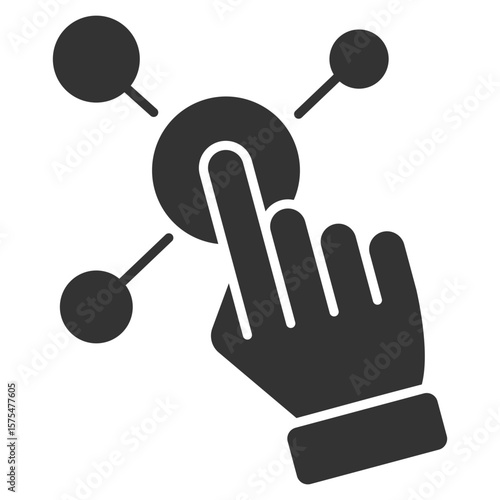 Interaction Glyph Icon Element For Design