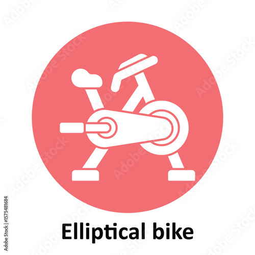 Elliptical bike, Vector Icon which can easily modify or edit