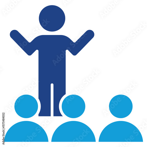 Persuasion Dual Tone Icon Element For Design
