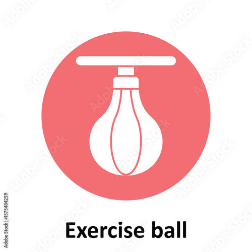  Exercise ball Vector Icon which can easily modify or edit