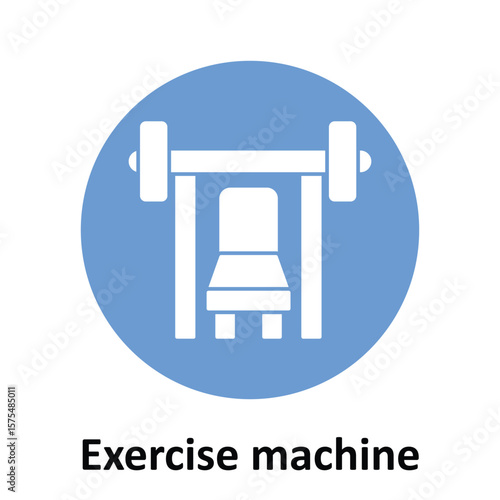 Exercise machine Vector Icon which can easily modify or edit