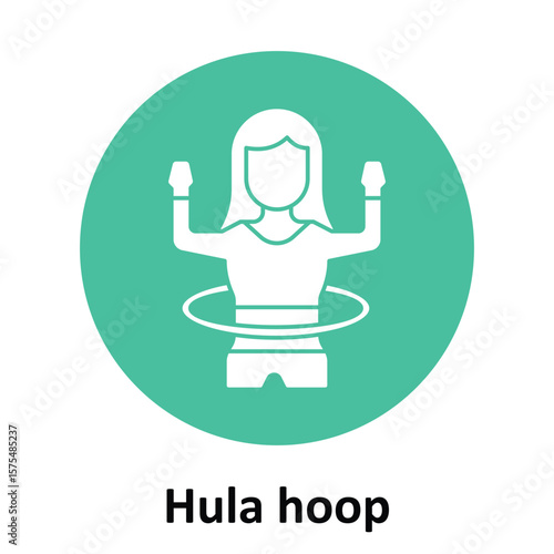 Hula hoop Vector Icon which can easily modify or edit
