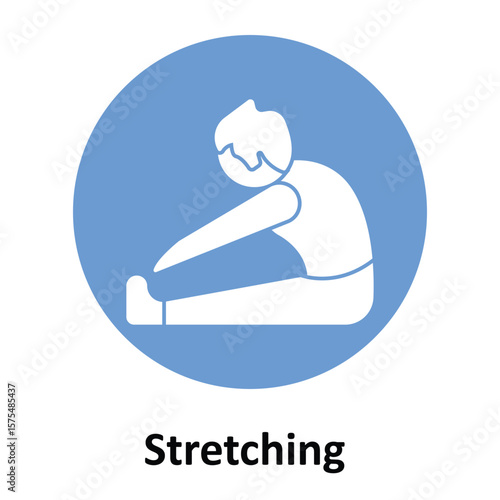 Stretching Vector Icon which can easily modify or edit
