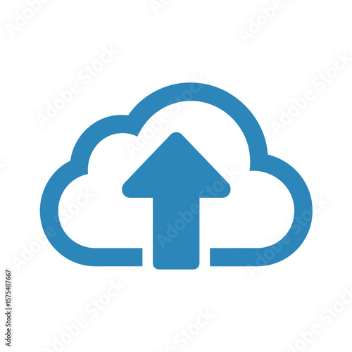 Cloud Upload Icon Illustration