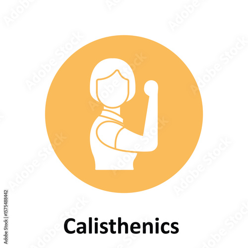 Calisthenics Vector Icon which can easily modify or edit