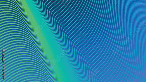 Blue Green Gradient Background with Striped Line Pattern for Fresh, Modern, and Dynamic Visual Design