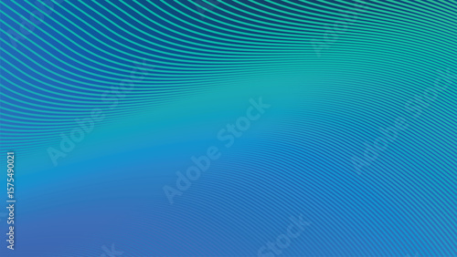 Blue Green Gradient Background with Striped Line Pattern for Fresh, Modern, and Dynamic Visual Design