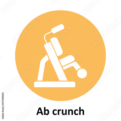 Ab crunch Vector Icon which can easily modify or edit