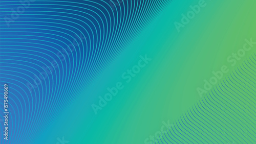 Blue Green Gradient Background with Striped Line Pattern for Fresh, Modern, and Dynamic Visual Design
