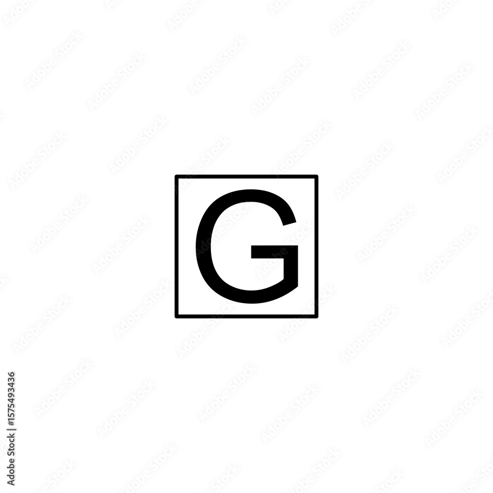 This image shows a bold, black capital letter This image shows a bold, black capital letter