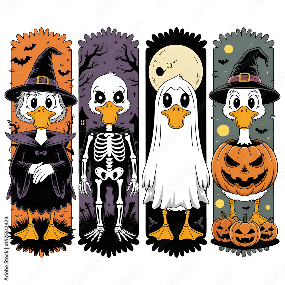Obraz premium halloween monsters set
