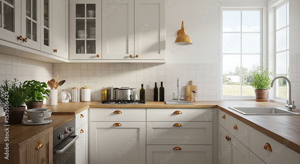 Fototapeta premium modern kitchen interior