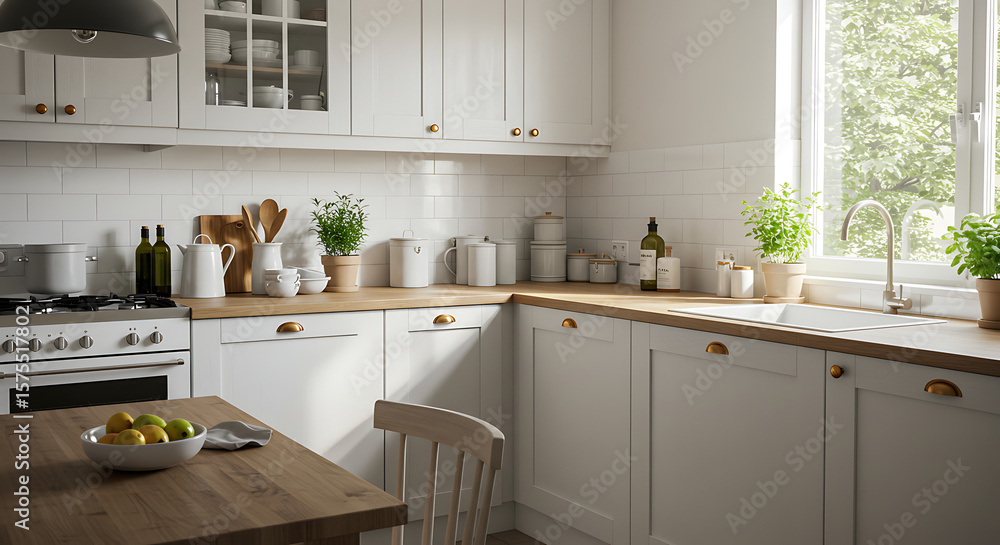 Fototapeta premium modern kitchen interior