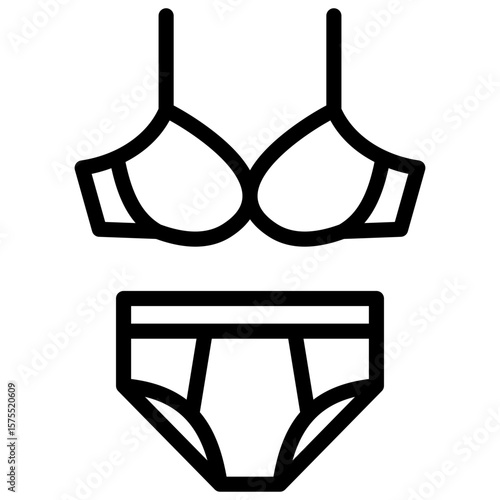 undergarments line icon