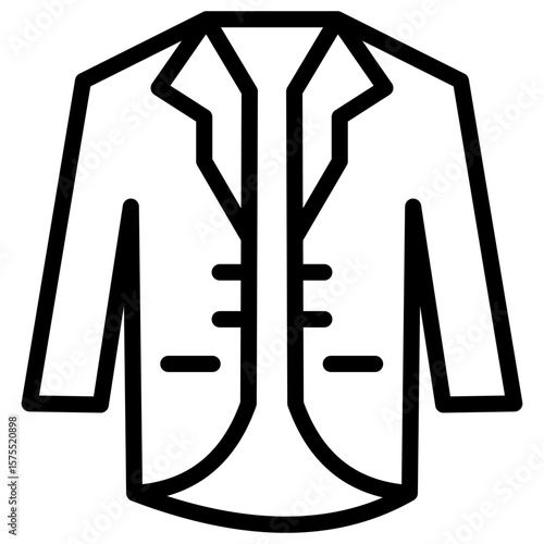 coats & jackets line icon