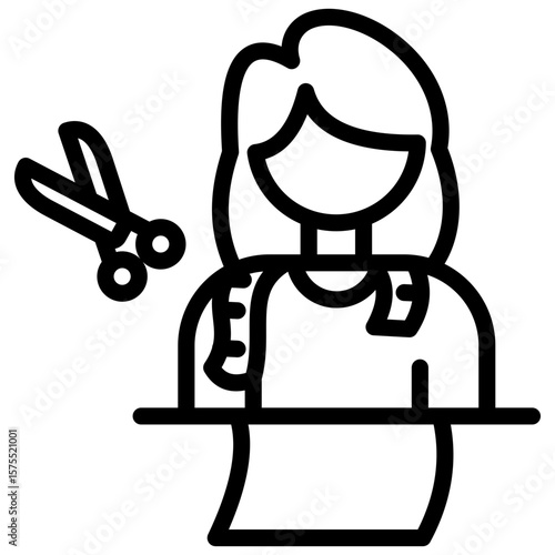 designer clothing line icon