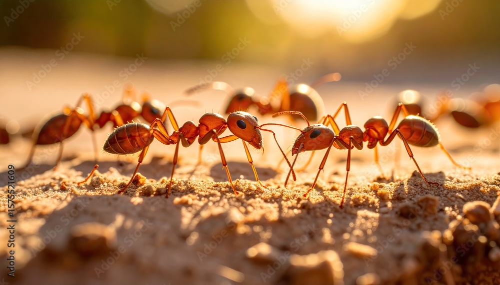 Fototapeta premium Ants in the sun