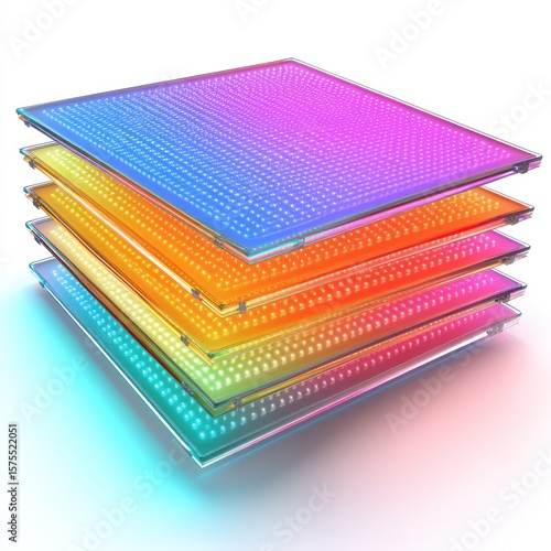 Wallpaper Mural colored isolated on white background Torontodigital.ca