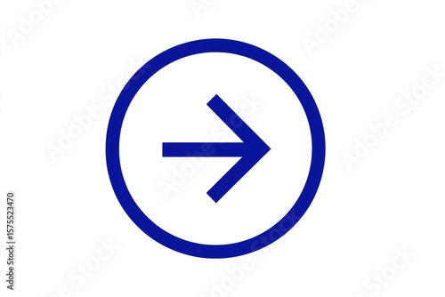 Free Download Blue arrow icon in circle (1) - GFXLoad