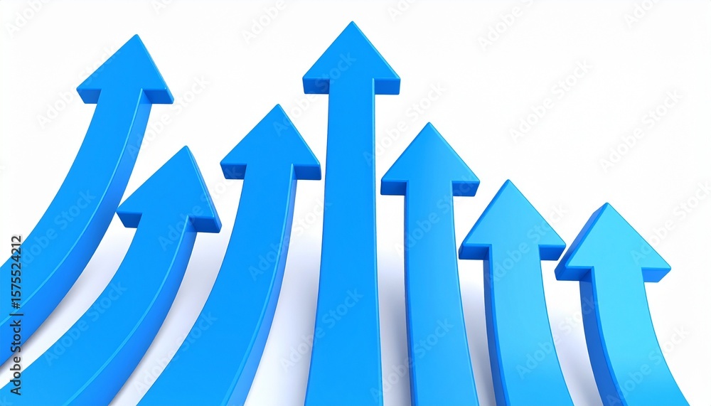 Blue arrows symbolize business success, growth, and progress. Strategic development drives upward achievement and measurable increase. Blue arrows symbolize business success, growth, and progress. Strategic development drives upward achievement and measurable increase.