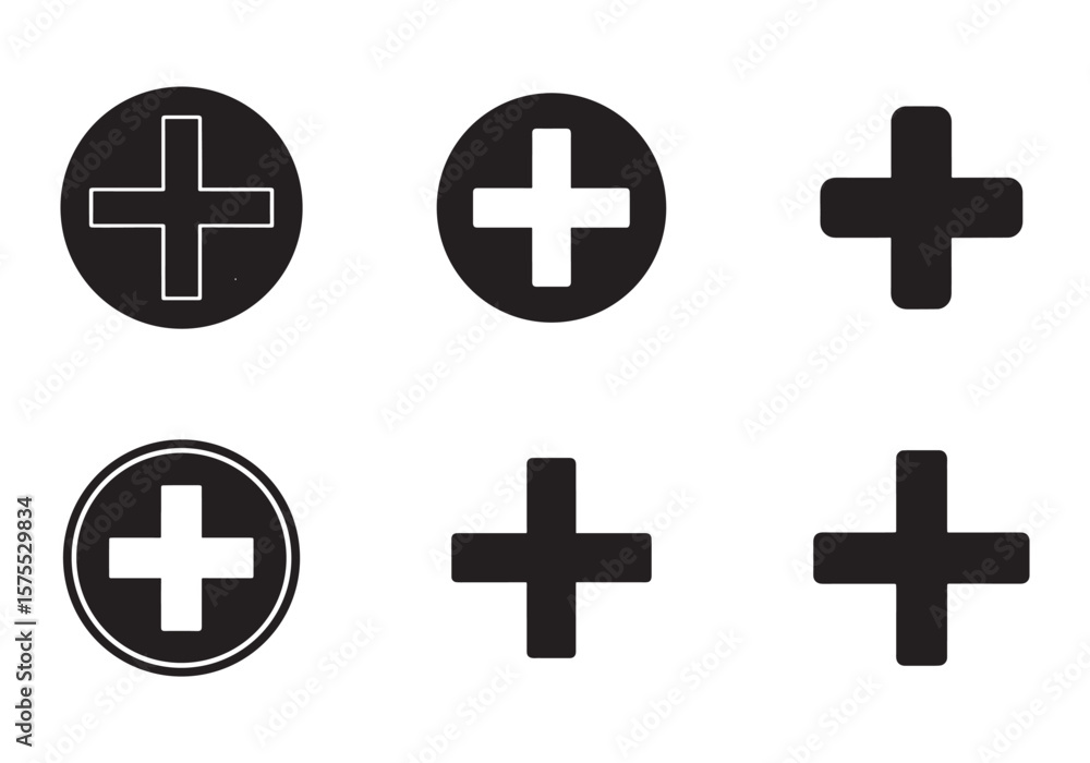 Obraz premium plus icon silhouette vector illustration