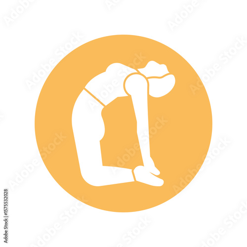 Yoga workout Vector Icon which can easily modify or edit
