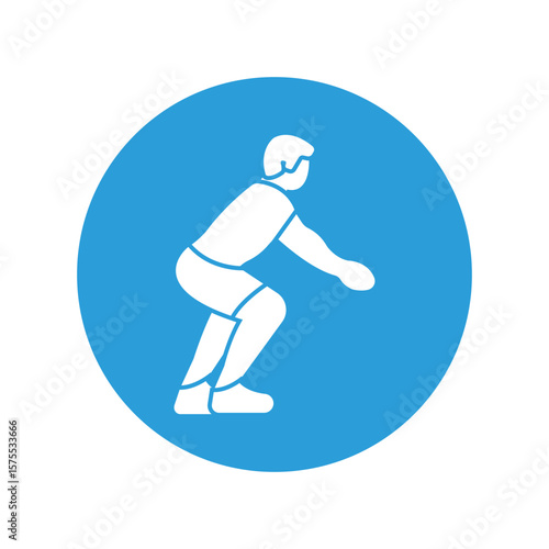 Jump squats vector Icon which can easily edit or modify