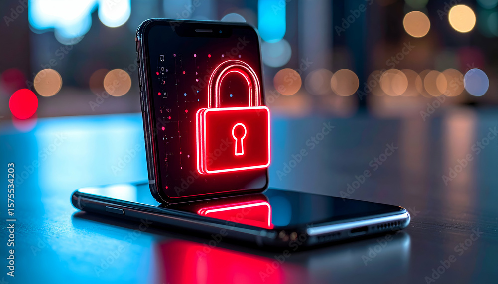 Phone Security with Neon Lock, and Night City. Phone Security with Neon Lock, and Night City.
