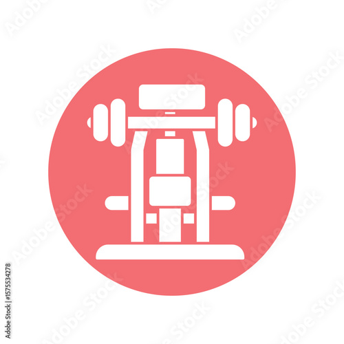 Shoulder press, Vector Icon which can easily modify or edit