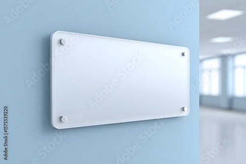 Customizable glass door sign mockup for businesses modern office environment high-quality visual content