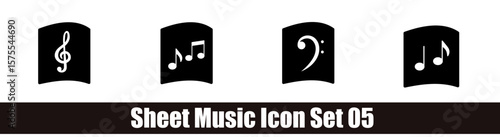 Sheet Music Icon Set 05