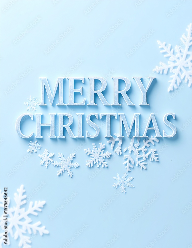Fototapeta premium Merry Christmas Text with Elegant Floral Design – Festive Holiday Greeting in Botanical Style on Transparent Background