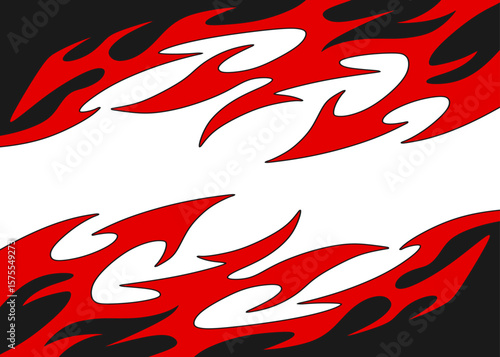 Simple background with flame pattern and with some copy space area
