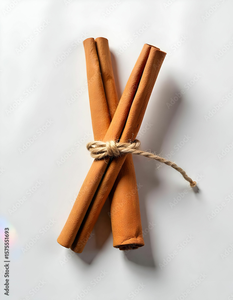 custom made wallpaper toronto digitalCinnamon sticks wrapped with a rustic thread isolated on the white background