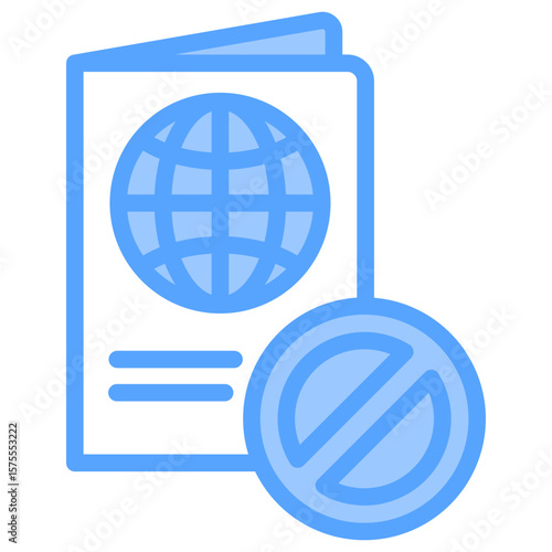 Deportation Blue Icon