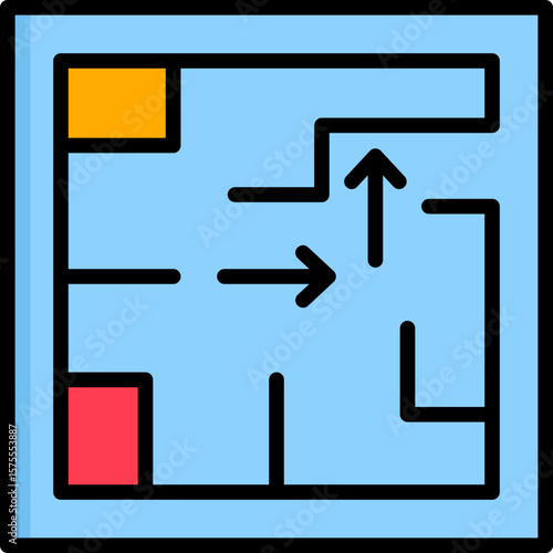 Evacuation Plan Icon