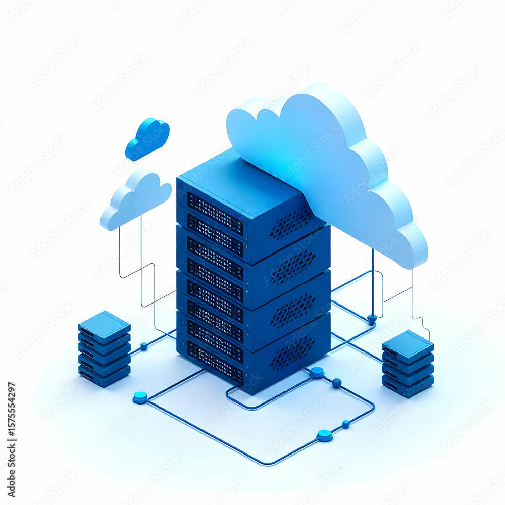 custom made wallpaper toronto digitalCloud Computing Server Digital Data Storage and Network Infrastructure isolated on the white background