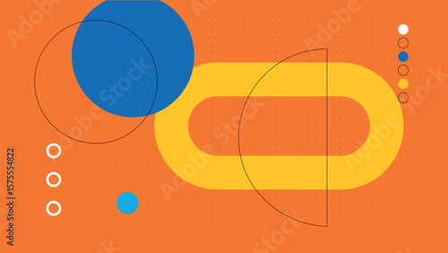 Bright Orange Abstract Layout Background