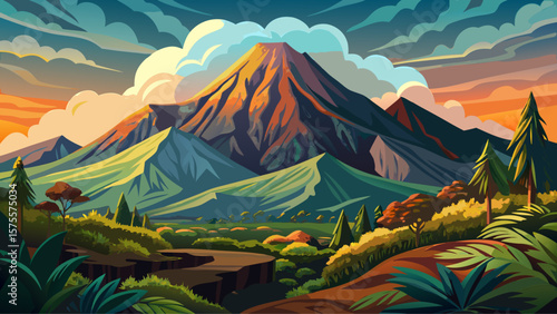 Mount Cameroon, Cameroon – Volcanic peak towers above rainforest, clouds roll down steep slopes, hinting at hidden ecological depth.