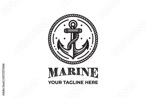 Classic Sailing Adventure Logo of Marine