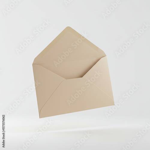 open envelope with blank paper